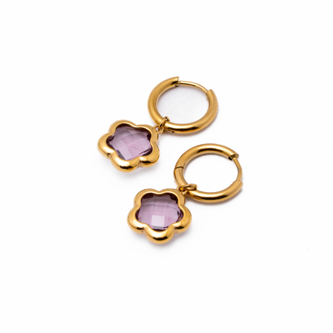 ARETES ZO14522E DORADO+MORADO Acero Inoxidable G35