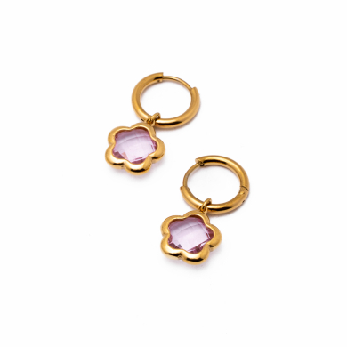 ARETES ZO14522E DORADO+ROSA Acero Inoxidable G35