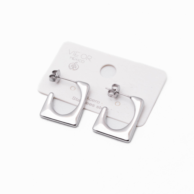 ARETES ZO14442E180 PLATEADO Acero Inoxidable F24