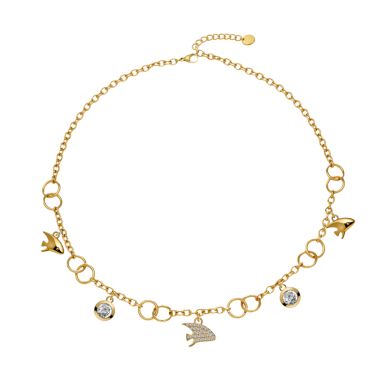COLLAR ZO15736N DORADO Acero Inoxidable 2D42