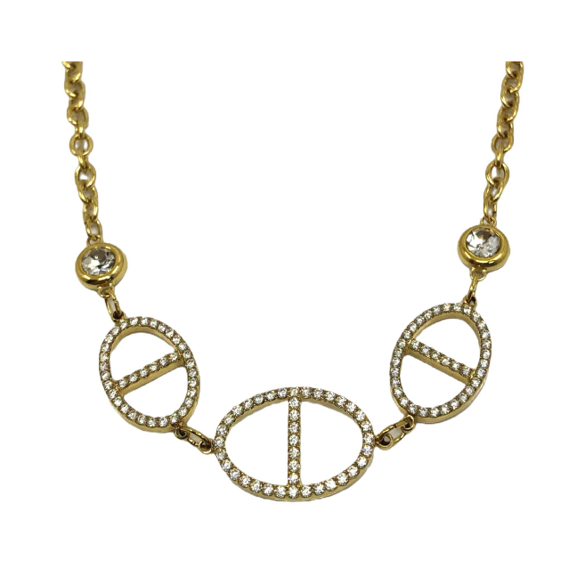 COLLAR ZO15161N DORADO Acero Inoxidable 2D53