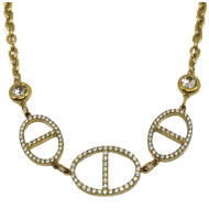 COLLAR ZO15161N DORADO Acero Inoxidable 2D53