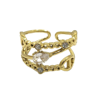 ANILLO ZO15394R DORADO Acero Inoxidable A21