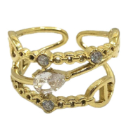 ANILLO ZO15394R DORADO Acero Inoxidable A21