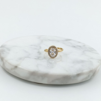 ANILLO ZO10810R ROSA DORADO Acero Inoxidable A310