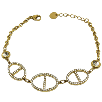 PULSERA ZO15160B PLATEADO Acero Inoxidable 2B34