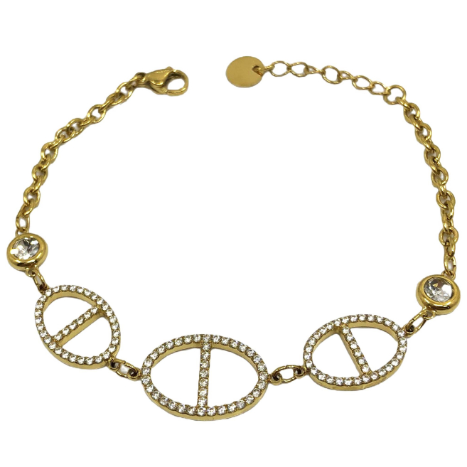 PULSERA ZO15160B PLATEADO Acero Inoxidable 2B34