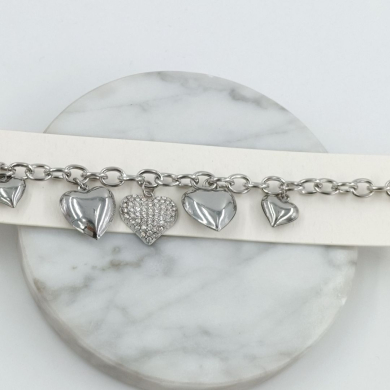 PULSERA ZO11626B PLATEADO Acero Inoxidable 2B58