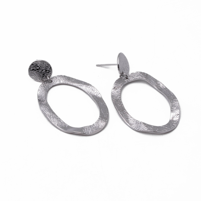 ARETES ZO14386E PLATEADO Acero Inoxidable G51