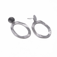 ARETES ZO14386E PLATEADO Acero Inoxidable G51