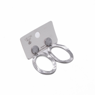 ARETES ZO14386E PLATEADO Acero Inoxidable G51