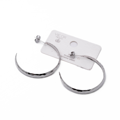 ARETES ZO10427E200 PLATEADO Acero Inoxidable F48