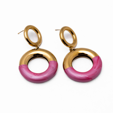ARETES ZO13245E DORADO+FUXIA Acero Inoxidable F35