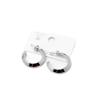 ARETES ZO11236E/25MM/200 PLATEADO Acero Inoxidable F25