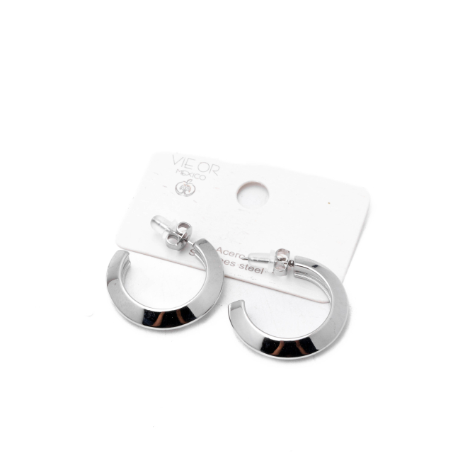 ARETES ZO11236E/25MM/200 PLATEADO Acero Inoxidable F25