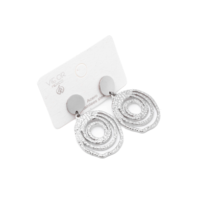 ARETES ZO13076E PLATEADO Acero Inoxidable G39