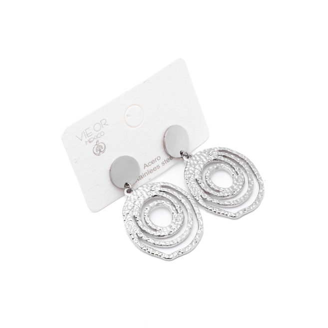 ARETES ZO13076E PLATEADO Acero Inoxidable G39
