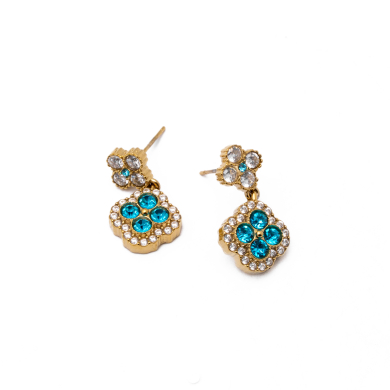 ARETES ZO13814E DORADO+AZULON Acero Inoxidable G24 G24