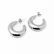 ARETES ZO9928E/25MM/300 PLATEADO Acero Inoxidable F410