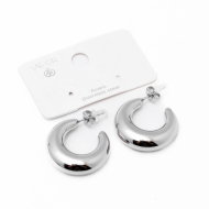 ARETES ZO9928E/25MM/300 PLATEADO Acero Inoxidable F410