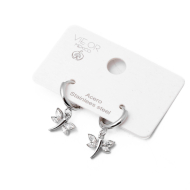 ARETES ZO9971E200 PLATEADO Acero Inoxidable G23