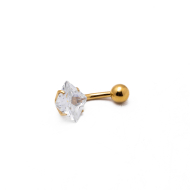 ARETES PIERCING ZO15262P/OMBLIGO DORADO Acero Inoxidable F38