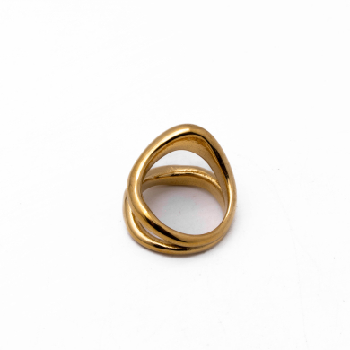 Anillo Y00912 Dorado Acero Inoxidable 2A58