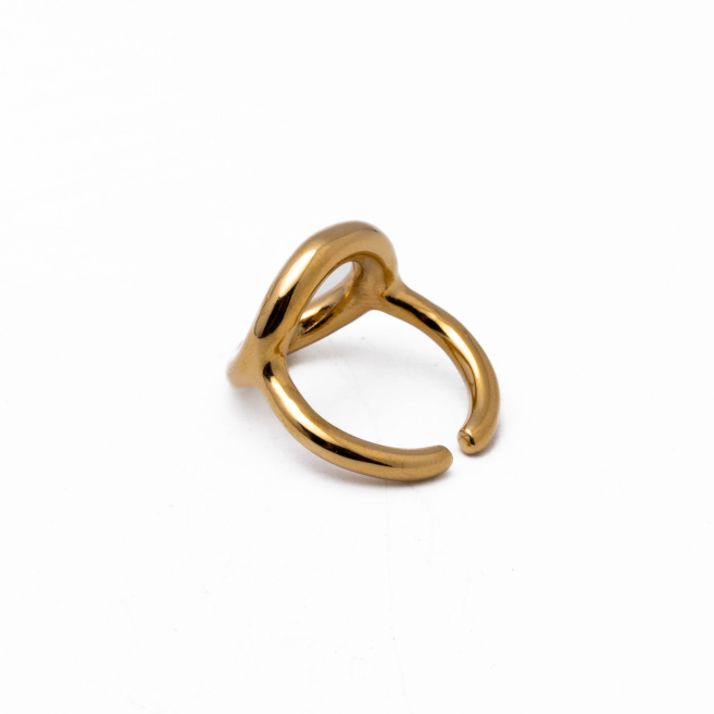 Anillo Y00910 Dorado Acero Inoxidable A25