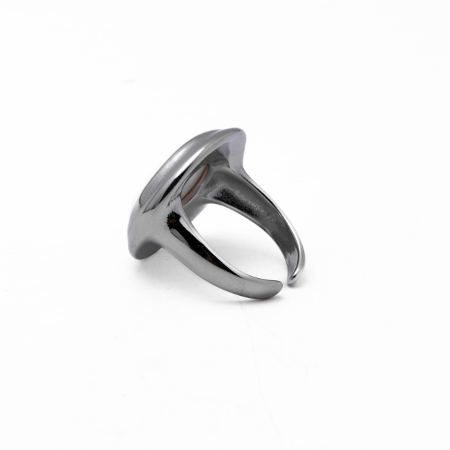 Anillo Y00848 Plateado Acero Inoxidable 2A55