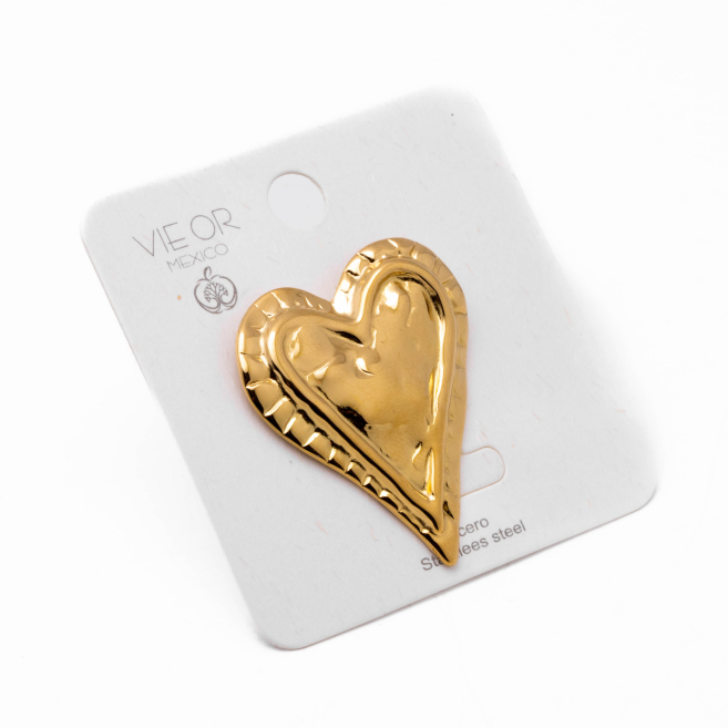 Anillo Y00889 Dorado Acero Inoxidable 2A54