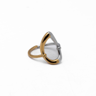 Anillo Y00955 Bicolor Acero Inoxidable A53