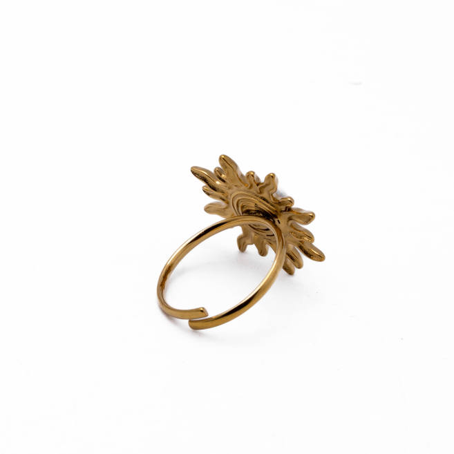 Anillo Y00935 Blanco Acero Inoxidable A27