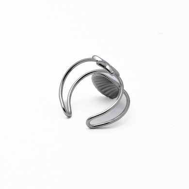 Anillo Y00911 Plateado Acero Inoxidable A44