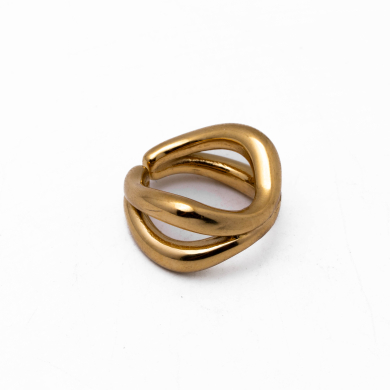 Anillo Y01009 Dorado Acero Inoxidable A49