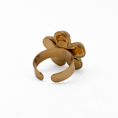 Anillo Y00851 Beig Acero Inoxidable 2A55