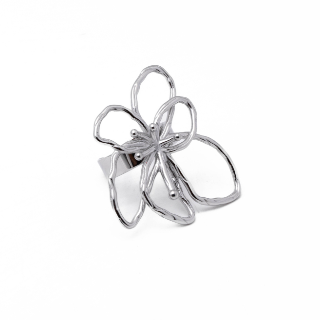 Anillo Y00957 Plateado Acero Inoxidable 2A38