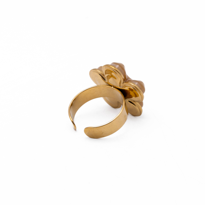 Anillo Y00851 Caqui Acero Inoxidable 2A55