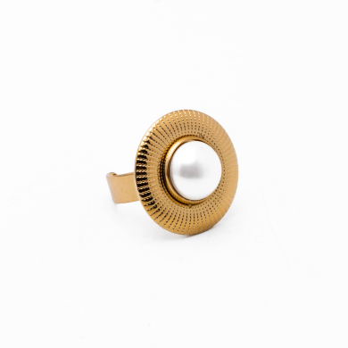 Anillo Y00907 Dorado Acero Inoxidable 2A51