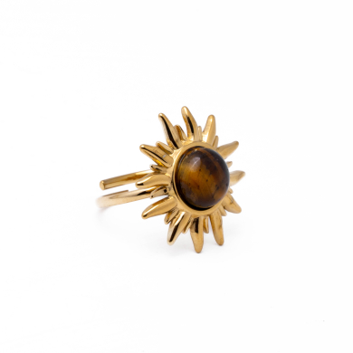 Anillo Y00872 Marron Acero Inoxidable A38