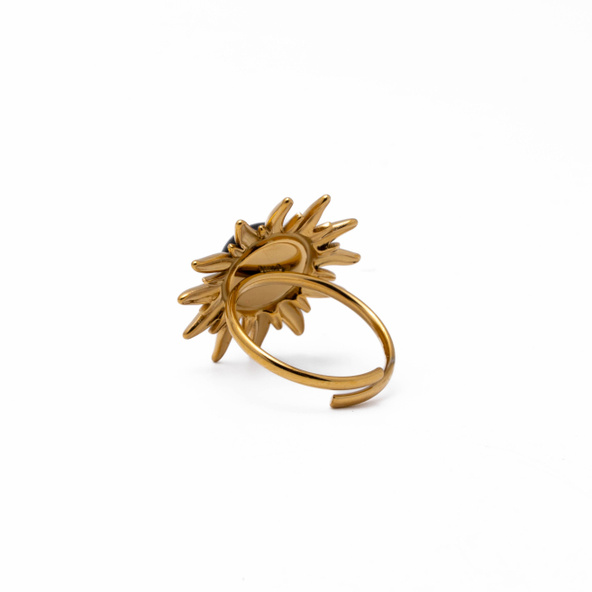 Anillo Y00872 Marron Acero Inoxidable A38