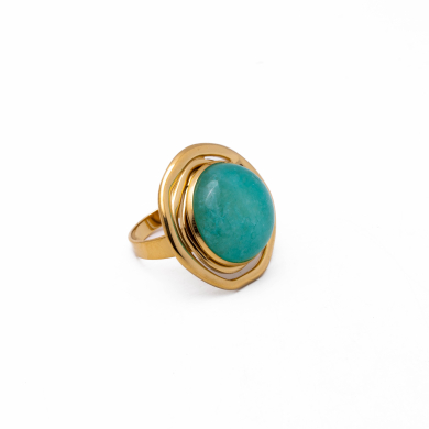 Anillo Y00999 Azul Acero Inoxidable A38
