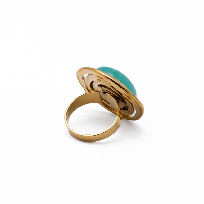 Anillo Y00999 Azul Acero Inoxidable A38