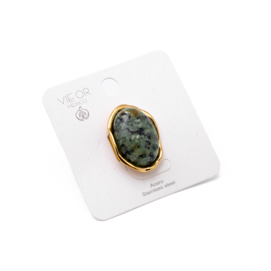 Anillo Y01001 Verde Acero Inoxidable 2A26