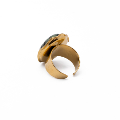 Anillo Y01001 Verde Acero Inoxidable 2A26