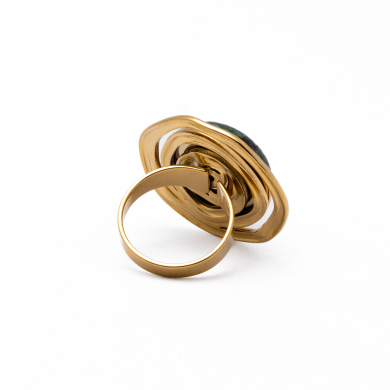 Anillo Y00999 Verde Acero Inoxidable A38