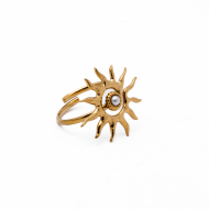 Anillo Y00886 Dorado Acero Inoxidable 2A41