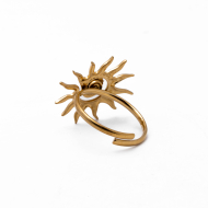 Anillo Y00886 Dorado Acero Inoxidable 2A41