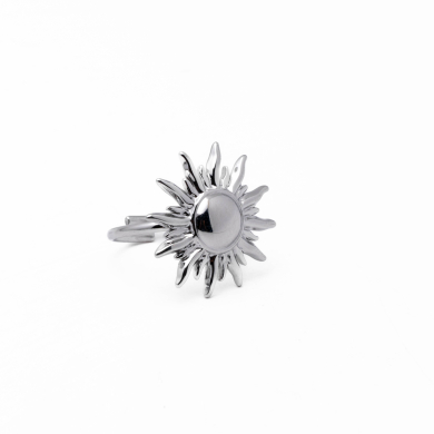 Anillo Y00879 Plateado Acero Inoxidable 2A52