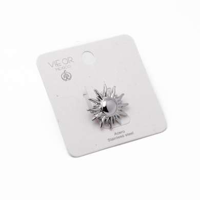 Anillo Y00879 Plateado Acero Inoxidable 2A52