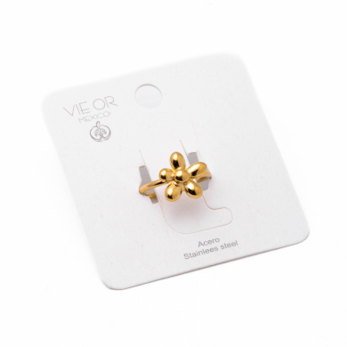 Anillo Y00878 Dorado Acero Inoxidable 2A11